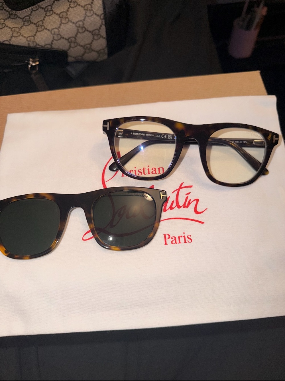 Tom Ford Dark Havana Brown Lens Square Sunglasses